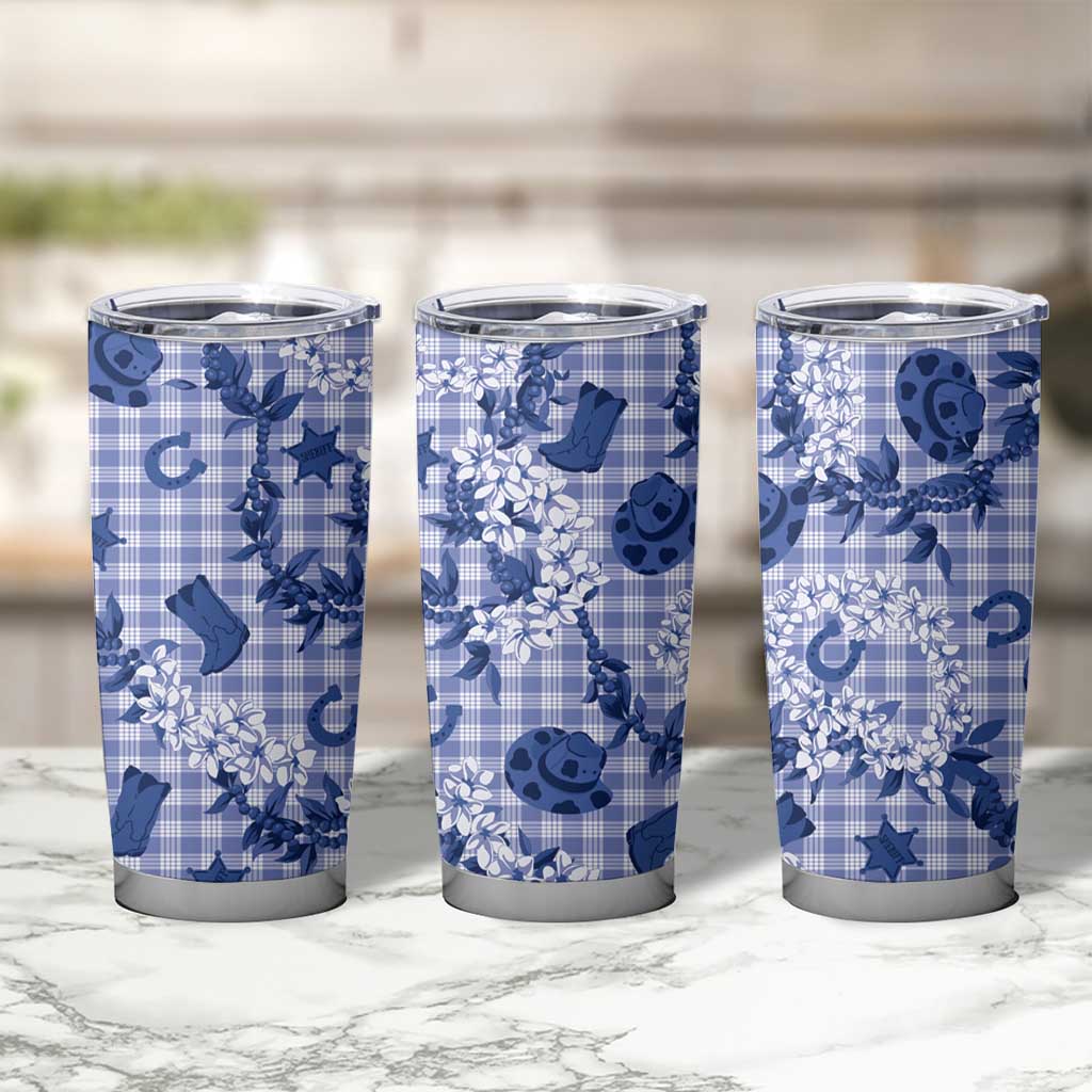 Mokihana Maile Ilima Leis Paniolo Palaka Tumbler Cup Hawaiian Polu Spirit - Polynesian Pride