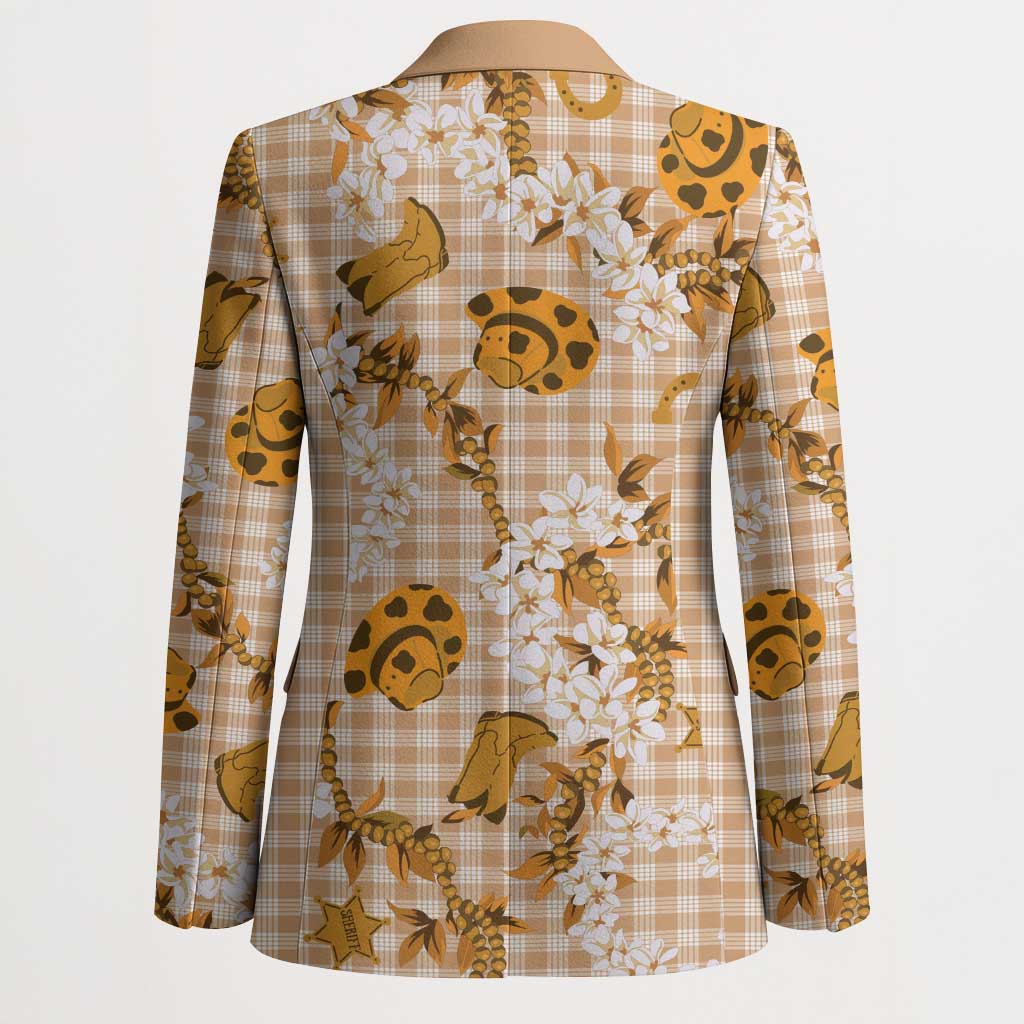 Mokihana Maile Ilima Leis Paniolo Palaka Blazer Hawaiian Kula Spirit - Polynesian Pride