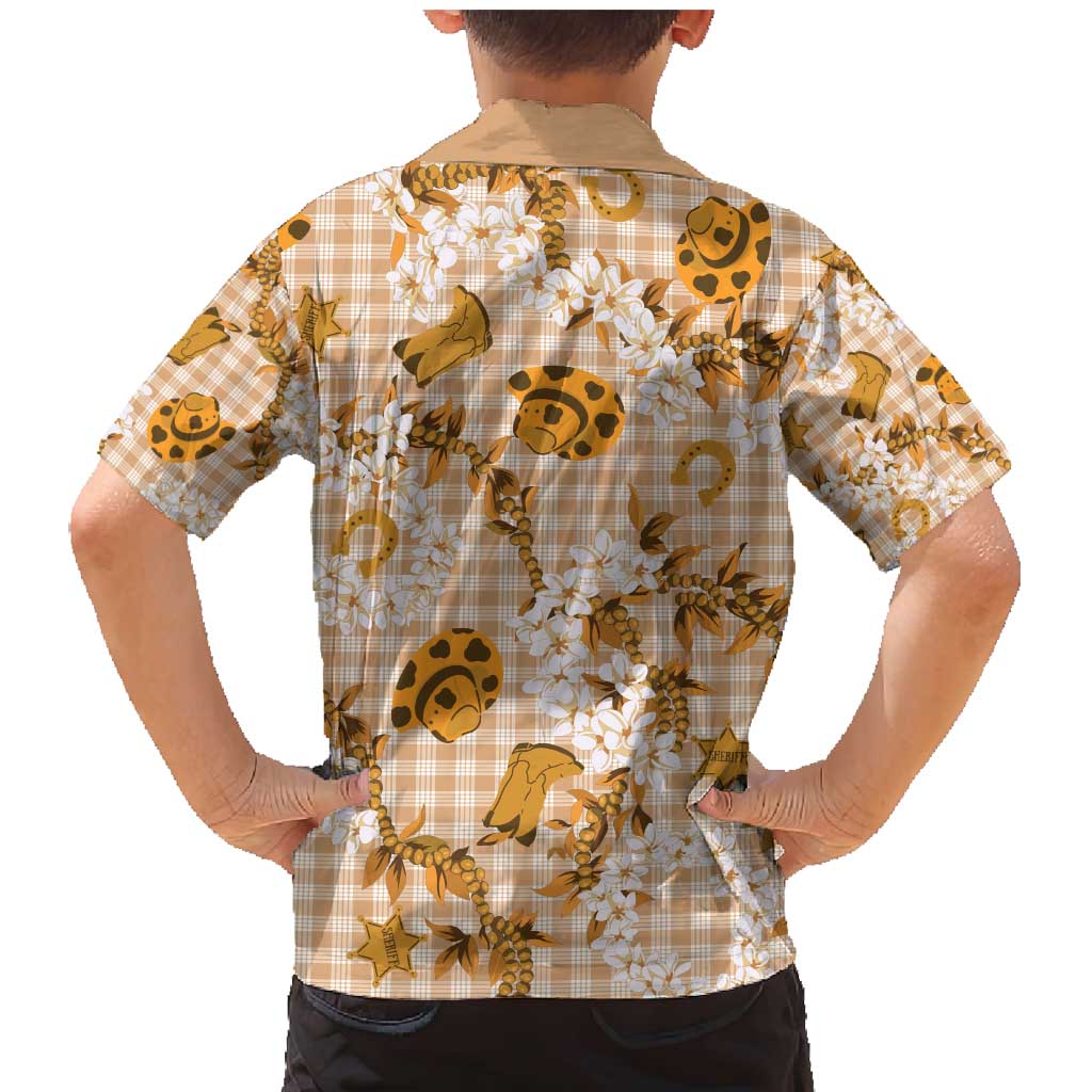 Mokihana Maile Ilima Leis Paniolo Palaka Family Matching Mermaid Dress and Hawaiian Shirt Hawaiian Kula Spirit - Polynesian Pride