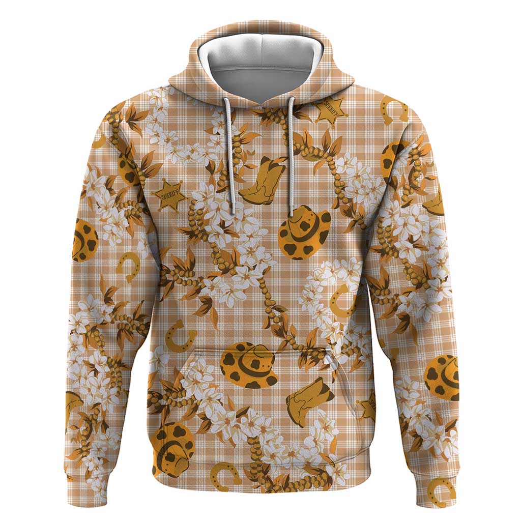 Mokihana Maile Ilima Leis Paniolo Palaka Hoodie Hawaiian Kula Spirit - Polynesian Pride