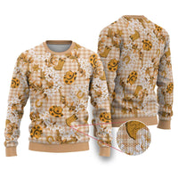 Mokihana Maile Ilima Leis Paniolo Palaka Ugly Christmas Sweater Hawaiian Kula Spirit - Polynesian Pride