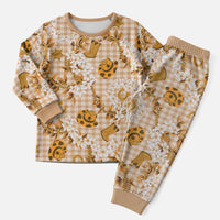 Mokihana Maile Ilima Leis Paniolo Palaka Christmas Pajama Set Hawaiian Kula Spirit - Polynesian Pride