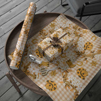 Mokihana Maile Ilima Leis Paniolo Palaka Wrapping Paper Hawaiian Kula Spirit - Polynesian Pride