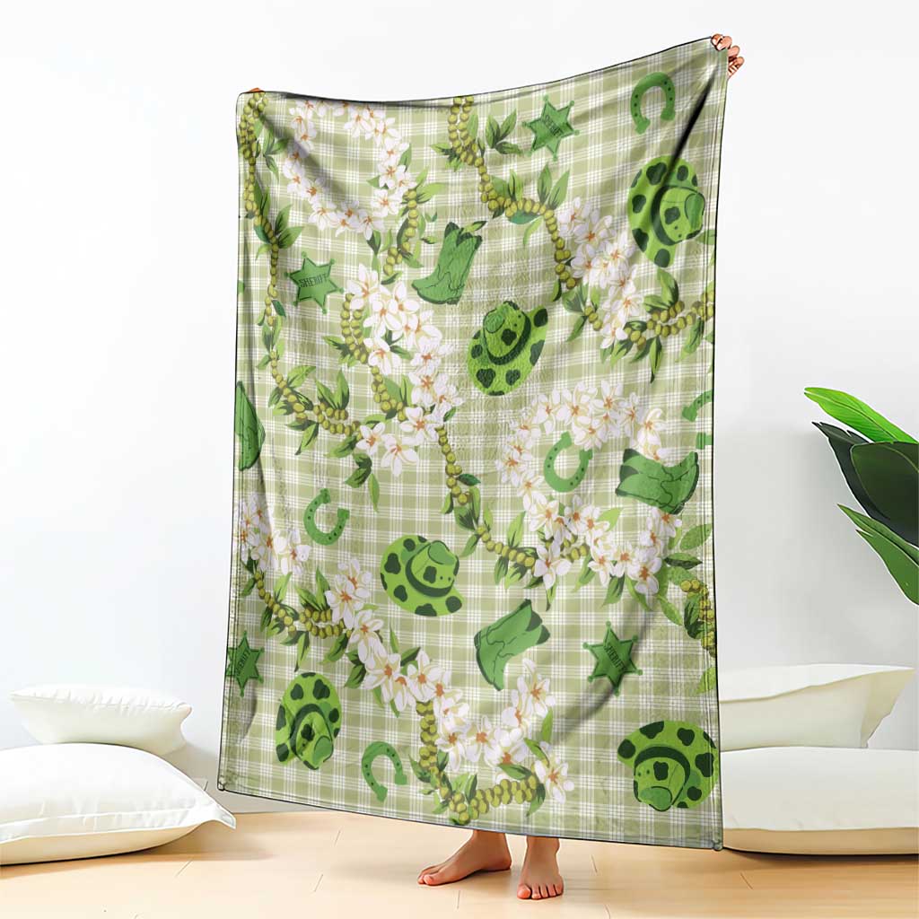 Mokihana Maile Ilima Leis Paniolo Palaka Blanket Hawaiian Omaomo Ala Spirit - Polynesian Pride