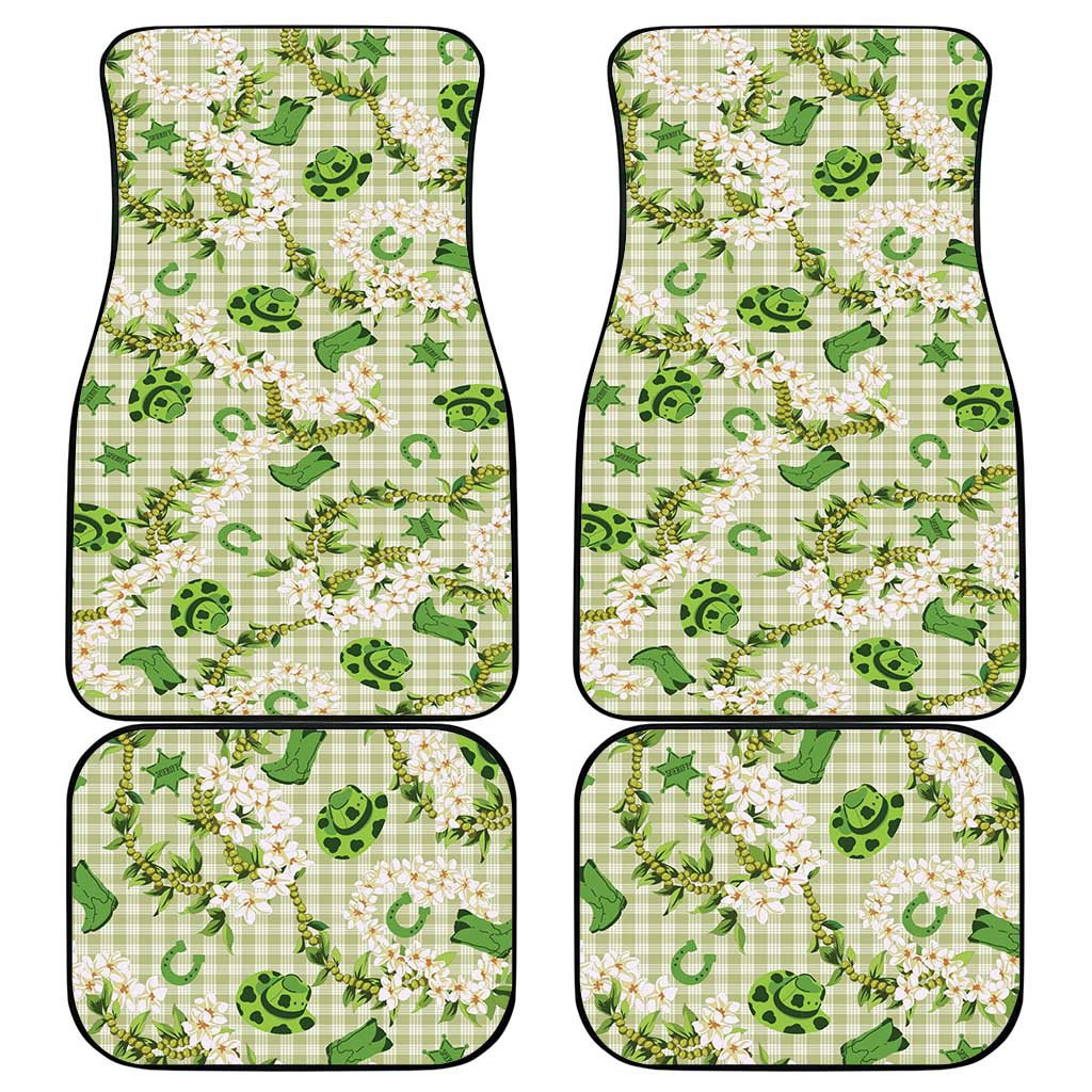 Mokihana Maile Ilima Leis Paniolo Palaka Car Mats Hawaiian Omaomo Ala Spirit - Polynesian Pride