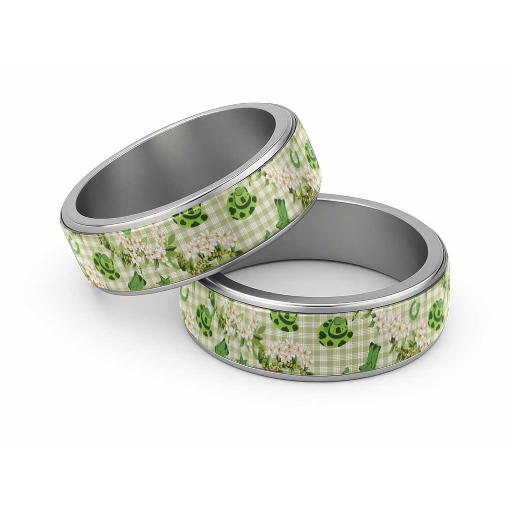 Mokihana Maile Ilima Leis Paniolo Palaka Classic Ring Hawaiian Omaomo Ala Spirit - Polynesian Pride
