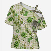 Mokihana Maile Ilima Leis Paniolo Palaka Cross Shoulder Shirt Hawaiian Omaomo Ala Spirit - Polynesian Pride