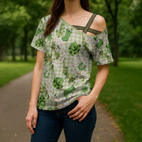 Mokihana Maile Ilima Leis Paniolo Palaka Cross Shoulder Shirt Hawaiian Omaomo Ala Spirit - Polynesian Pride