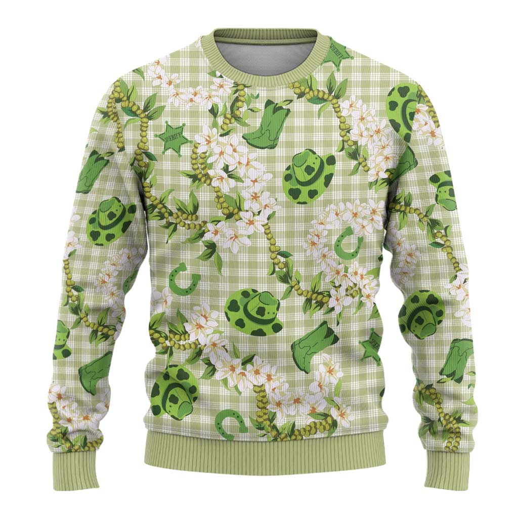 Mokihana Maile Ilima Leis Paniolo Palaka Ugly Christmas Sweater Hawaiian Omaomo Ala Spirit - Polynesian Pride