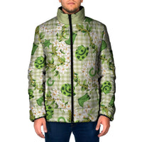 Mokihana Maile Ilima Leis Paniolo Palaka Padded Jacket Hawaiian Omaomo Ala Spirit - Polynesian Pride