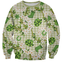 Mokihana Maile Ilima Leis Paniolo Palaka Sweatshirt Hawaiian Omaomo Ala Spirit - Polynesian Pride