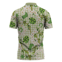 Mokihana Maile Ilima Leis Paniolo Palaka Zipper Polo Shirt Hawaiian Omaomo Ala Spirit - Polynesian Pride