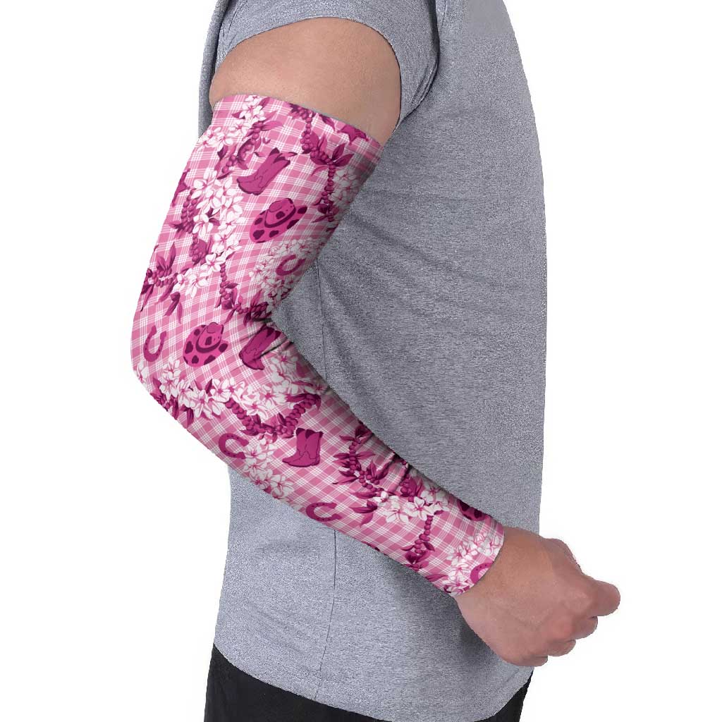 Mokihana Maile Ilima Leis Paniolo Palaka Arm Sleeves Hawaiian Omaomo Ulaula Spirit - Polynesian Pride