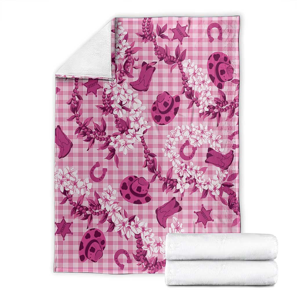 Mokihana Maile Ilima Leis Paniolo Palaka Blanket Hawaiian Omaomo Ulaula Spirit - Polynesian Pride