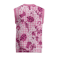 Mokihana Maile Ilima Leis Paniolo Palaka Christmas Knitted V-Neck Vest Hawaiian Omaomo Ulaula Spirit LT9 - Polynesian Pride