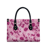 Mokihana Maile Ilima Leis Paniolo Palaka Leather Bag Hawaiian Omaomo Ulaula Spirit - Polynesian Pride