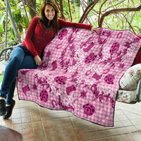 Mokihana Maile Ilima Leis Paniolo Palaka Quilt Hawaiian Omaomo Ulaula Spirit - Polynesian Pride