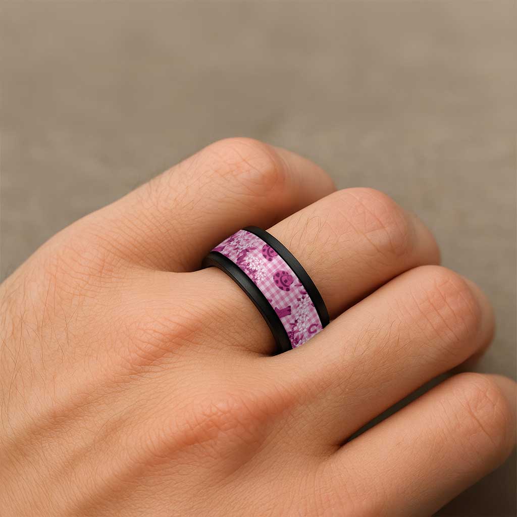 Mokihana Maile Ilima Leis Paniolo Palaka Spinner Ring Hawaiian Omaomo Ulaula Spirit - Polynesian Pride