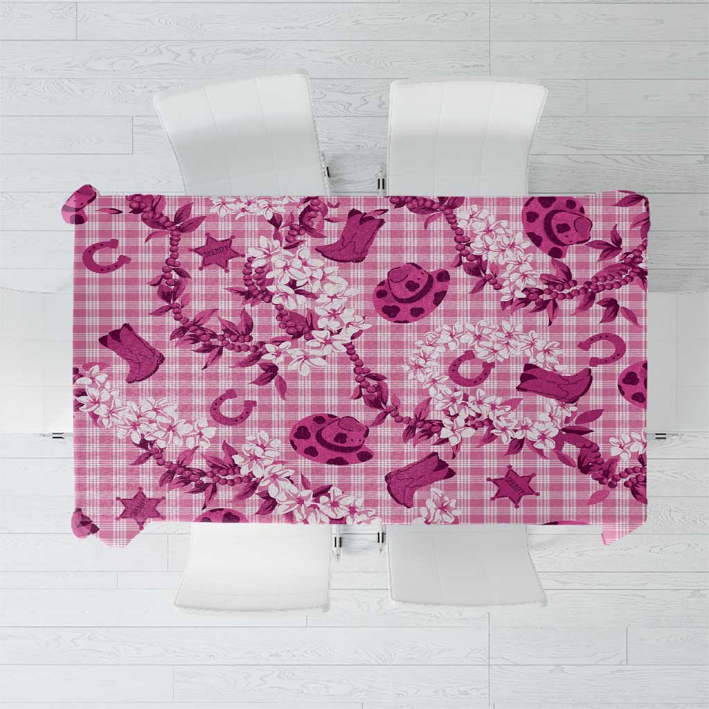 Mokihana Maile Ilima Leis Paniolo Palaka Tablecloth Hawaiian Omaomo Ulaula Spirit - Polynesian Pride