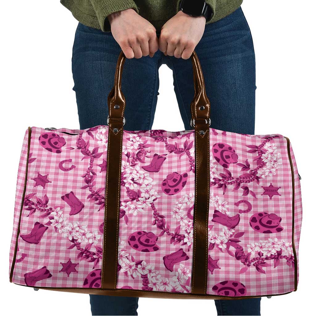 Mokihana Maile Ilima Leis Paniolo Palaka Travel Bag Hawaiian Omaomo Ulaula Spirit - Polynesian Pride