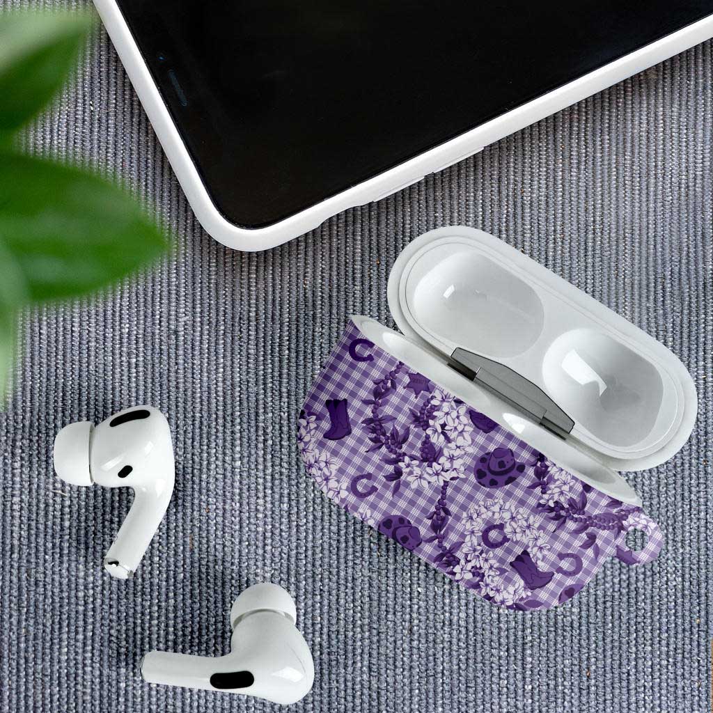 Mokihana Maile Ilima Leis Paniolo Palaka AirPods Case Hawaiian Poni Spirit - Polynesian Pride