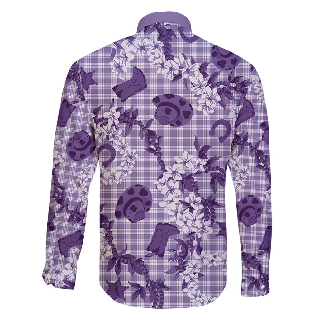 Mokihana Maile Ilima Leis Paniolo Palaka Family Matching Puletasi and Hawaiian Shirt Hawaiian Poni Spirit - Polynesian Pride