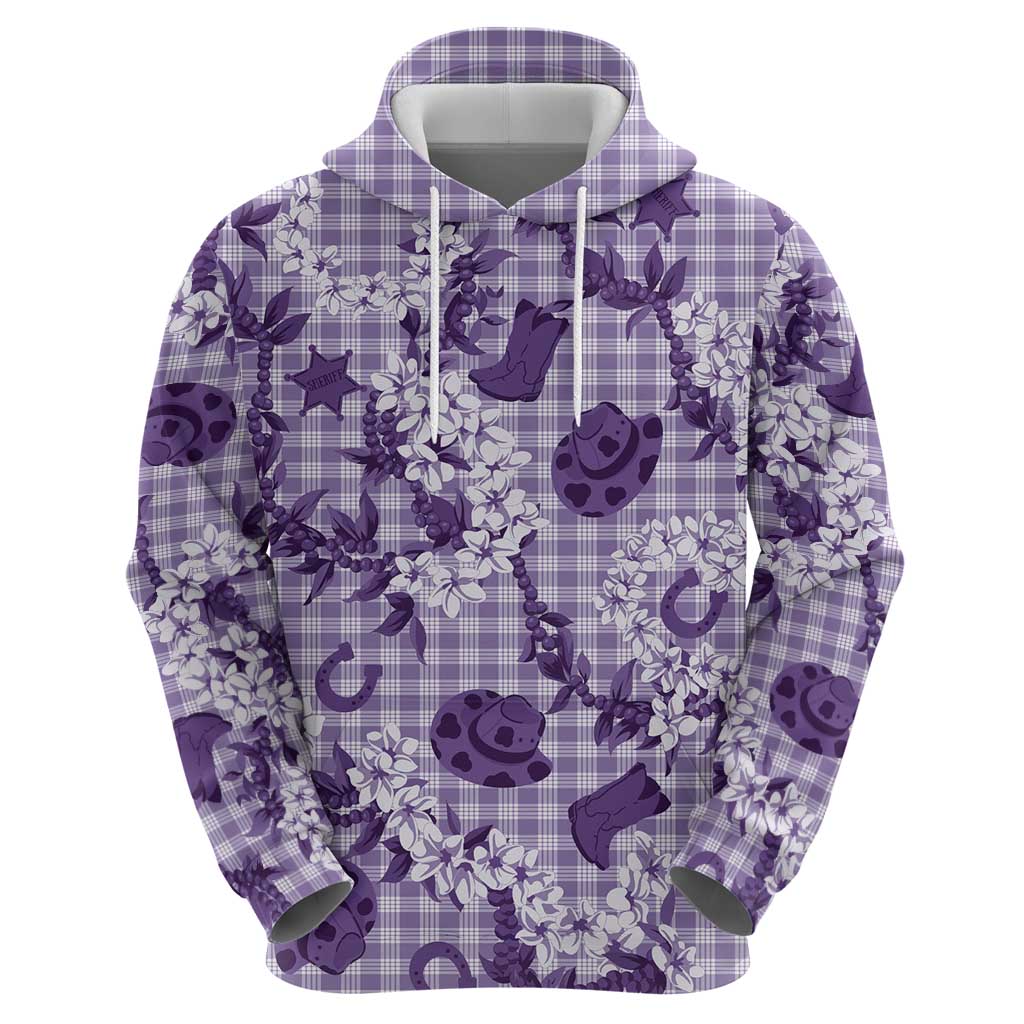 Mokihana Maile Ilima Leis Paniolo Palaka Hoodie Hawaiian Poni Spirit - Polynesian Pride