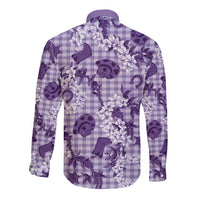 Mokihana Maile Ilima Leis Paniolo Palaka Long Sleeve Button Shirt Hawaiian Poni Spirit - Polynesian Pride