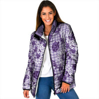 Mokihana Maile Ilima Leis Paniolo Palaka Padded Jacket Hawaiian Poni Spirit - Polynesian Pride