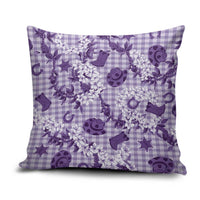 Mokihana Maile Ilima Leis Paniolo Palaka Pillow Cover Hawaiian Poni Spirit - Polynesian Pride