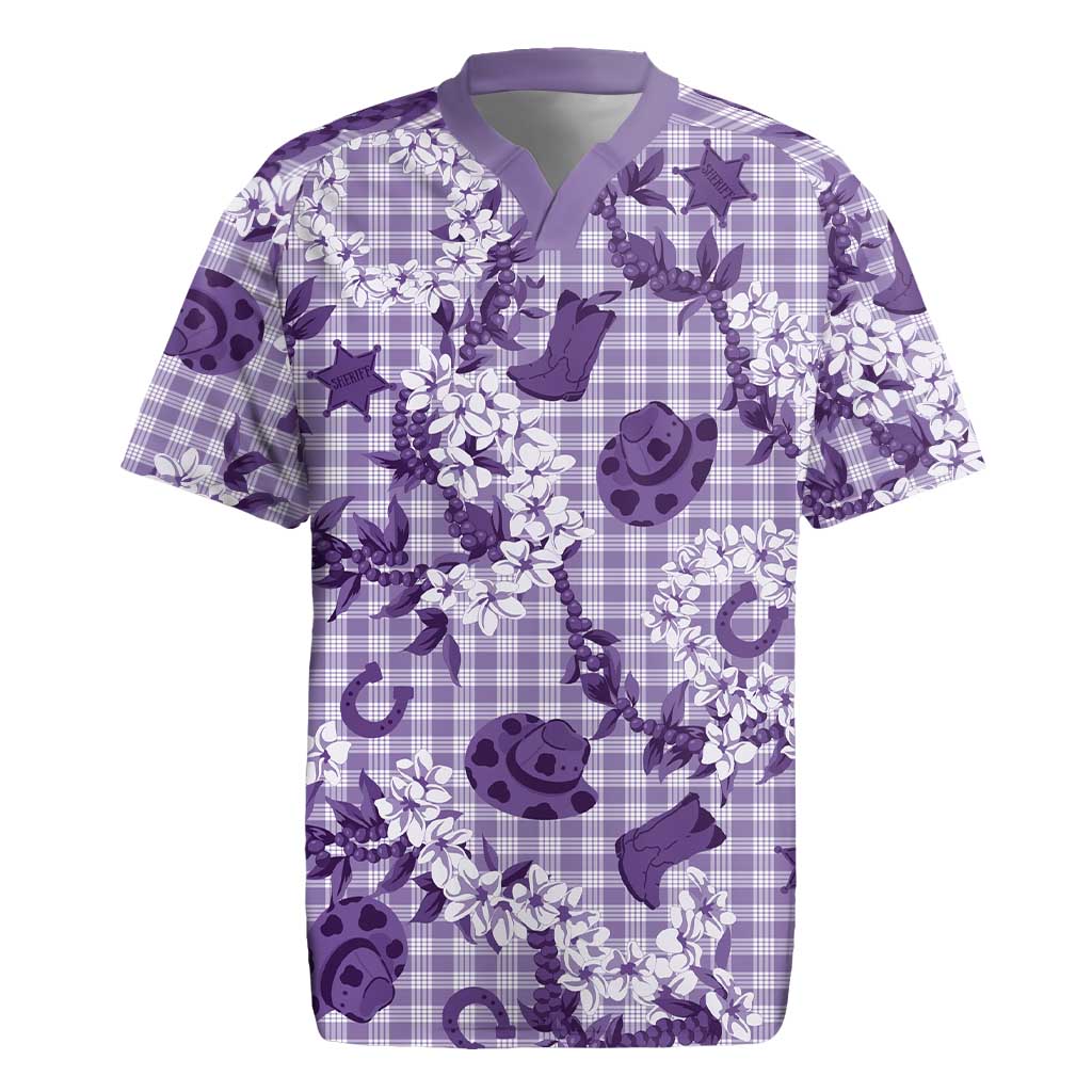 Mokihana Maile Ilima Leis Paniolo Palaka Rugby Jersey Hawaiian Poni Spirit - Polynesian Pride