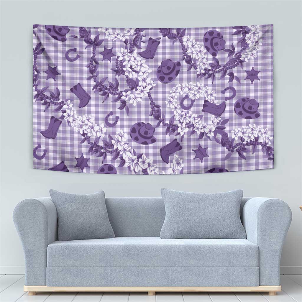 Mokihana Maile Ilima Leis Paniolo Palaka Tapestry Hawaiian Poni Spirit - Polynesian Pride