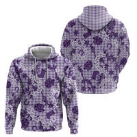 Mokihana Maile Ilima Leis Paniolo Palaka Zip Hoodie Hawaiian Poni Spirit - Polynesian Pride