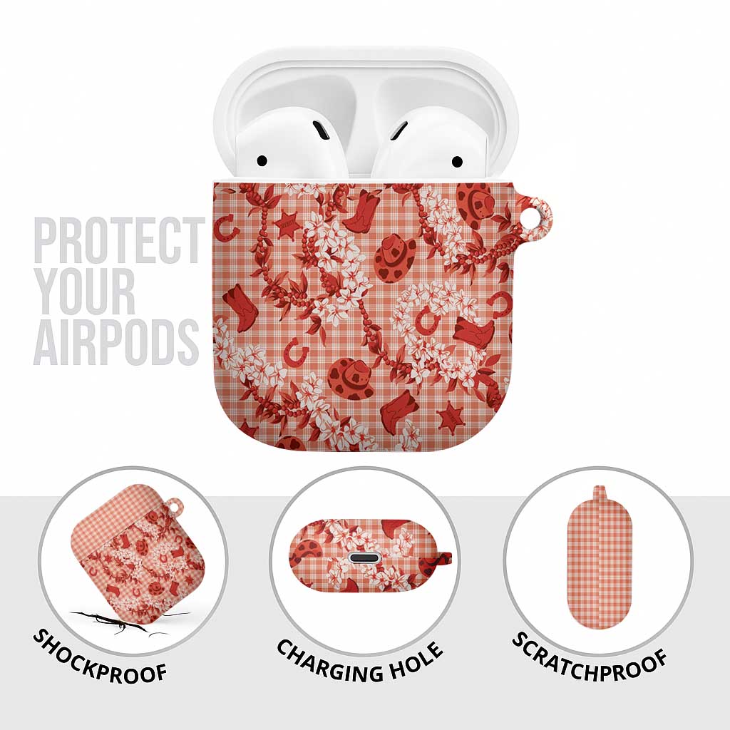 Mokihana Maile Ilima Leis Paniolo Palaka AirPods Case Hawaiian Ulaula Spirit - Polynesian Pride