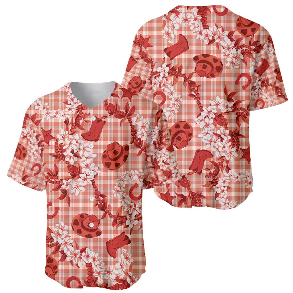 Mokihana Maile Ilima Leis Paniolo Palaka Baseball Jersey Hawaiian Ulaula Spirit - Polynesian Pride