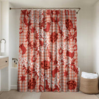 Mokihana Maile Ilima Leis Paniolo Palaka Bathroom Set Hawaiian Ulaula Spirit - Polynesian Pride