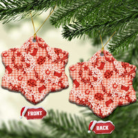 Mokihana Maile Ilima Leis Paniolo Palaka Ceramic Ornament Hawaiian Ulaula Spirit - Polynesian Pride