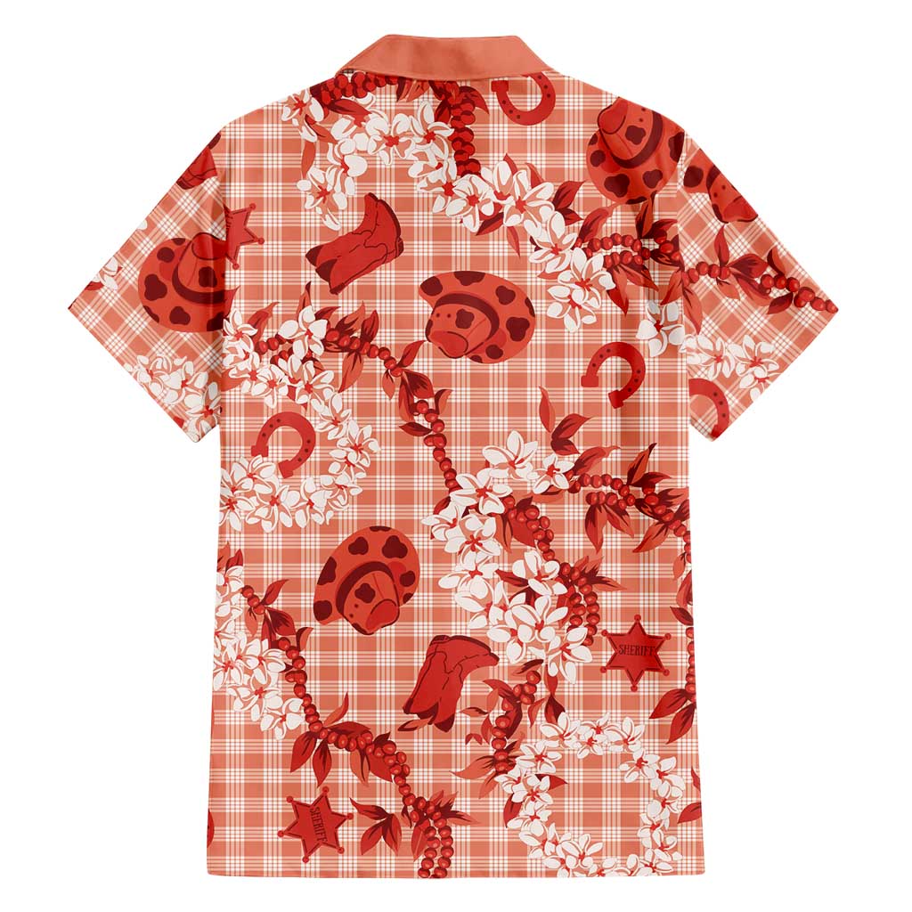 Mokihana Maile Ilima Leis Paniolo Palaka Family Matching Summer Maxi Dress and Hawaiian Shirt Hawaiian Ulaula Spirit LT9 - Polynesian Pride