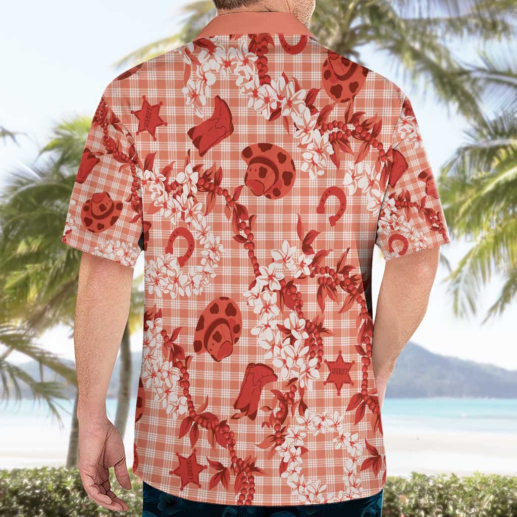 Mokihana Maile Ilima Leis Paniolo Palaka Hawaiian Shirt Hawaiian Ulaula Spirit - Polynesian Pride