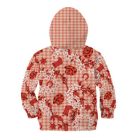 Mokihana Maile Ilima Leis Paniolo Palaka Kid Hoodie Hawaiian Ulaula Spirit - Polynesian Pride