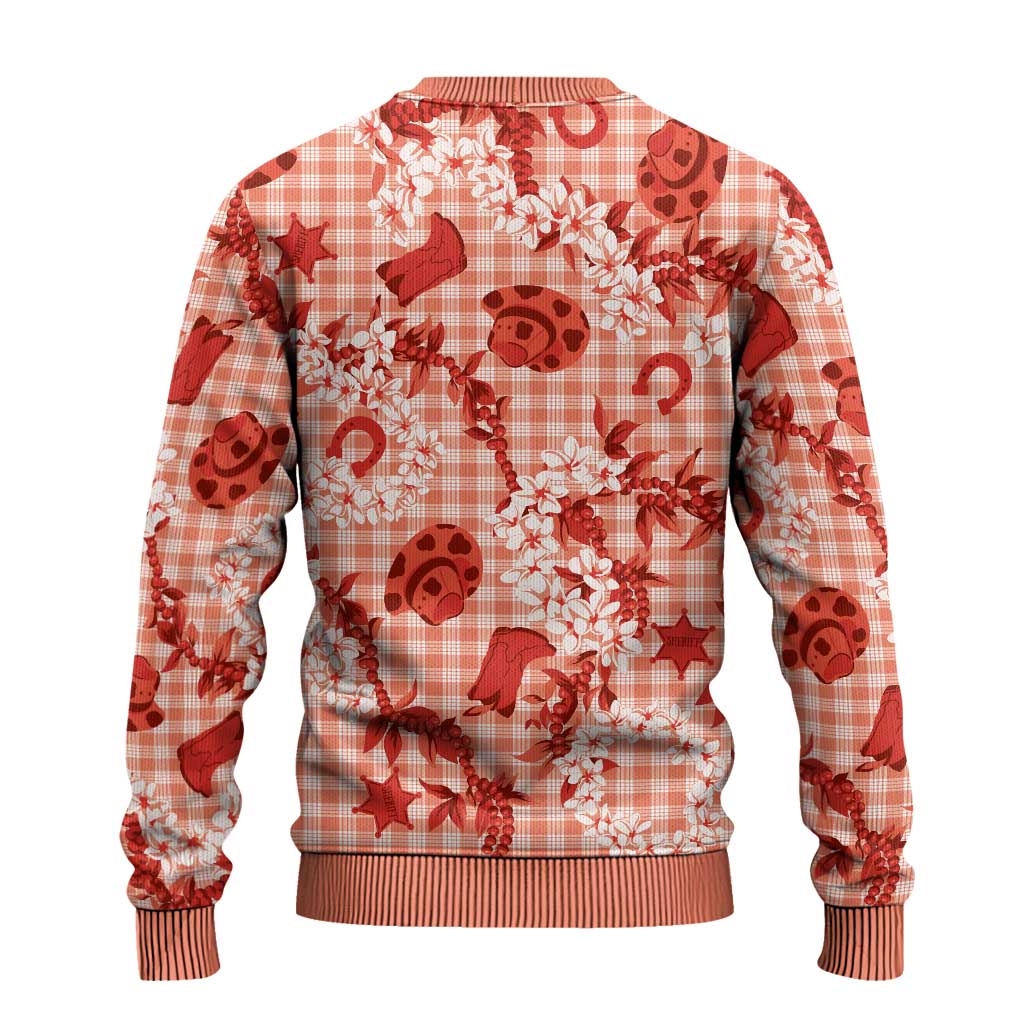 Mokihana Maile Ilima Leis Paniolo Palaka Ugly Christmas Sweater Hawaiian Ulaula Spirit - Polynesian Pride