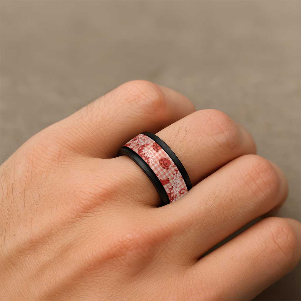 Mokihana Maile Ilima Leis Paniolo Palaka Spinner Ring Hawaiian Ulaula Spirit - Polynesian Pride