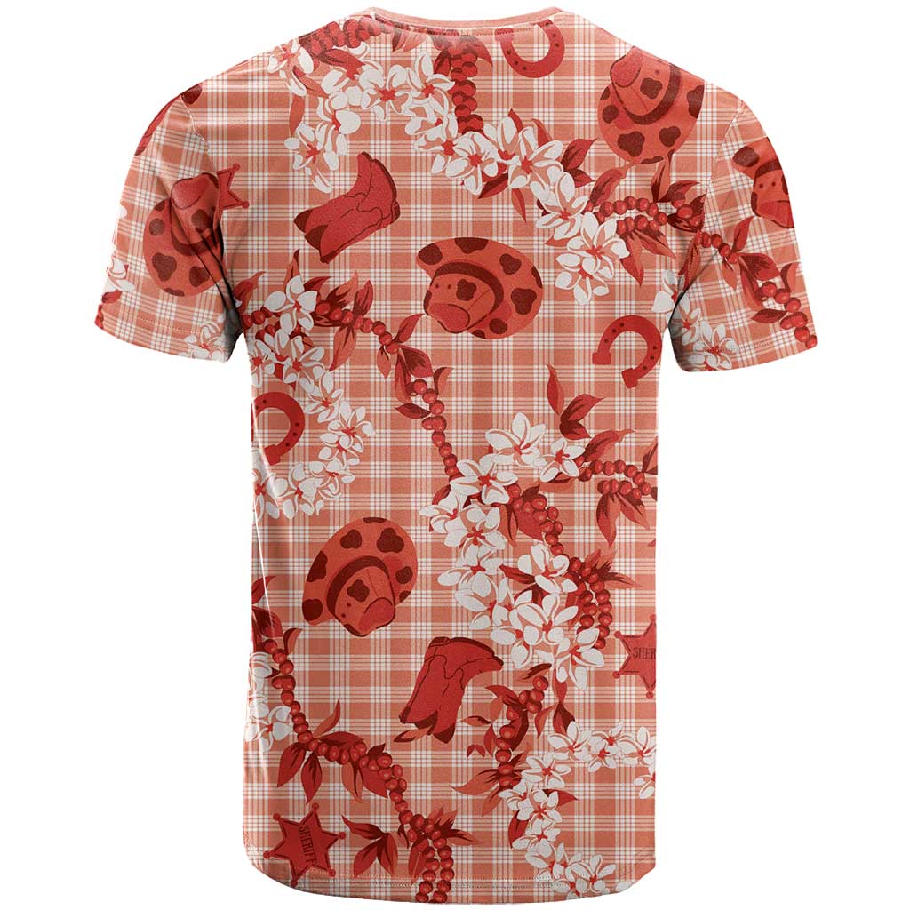 Mokihana Maile Ilima Leis Paniolo Palaka T Shirt Hawaiian Ulaula Spirit - Polynesian Pride