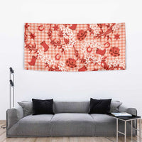 Mokihana Maile Ilima Leis Paniolo Palaka Tapestry Hawaiian Ulaula Spirit - Polynesian Pride