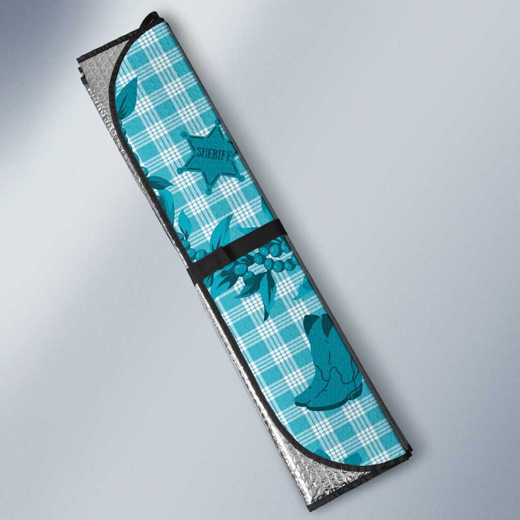 Mokihana Maile Ilima Leis Paniolo Palaka Auto Sun Shade Hawaiian Polu Opa Spirit - Polynesian Pride