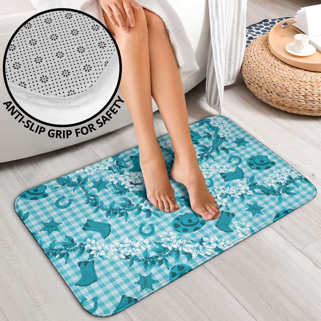 Mokihana Maile Ilima Leis Paniolo Palaka Bathroom Set Hawaiian Polu Opa Spirit - Polynesian Pride