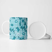 Mokihana Maile Ilima Leis Paniolo Palaka Ceramic Mug Hawaiian Polu Opa Spirit - Polynesian Pride