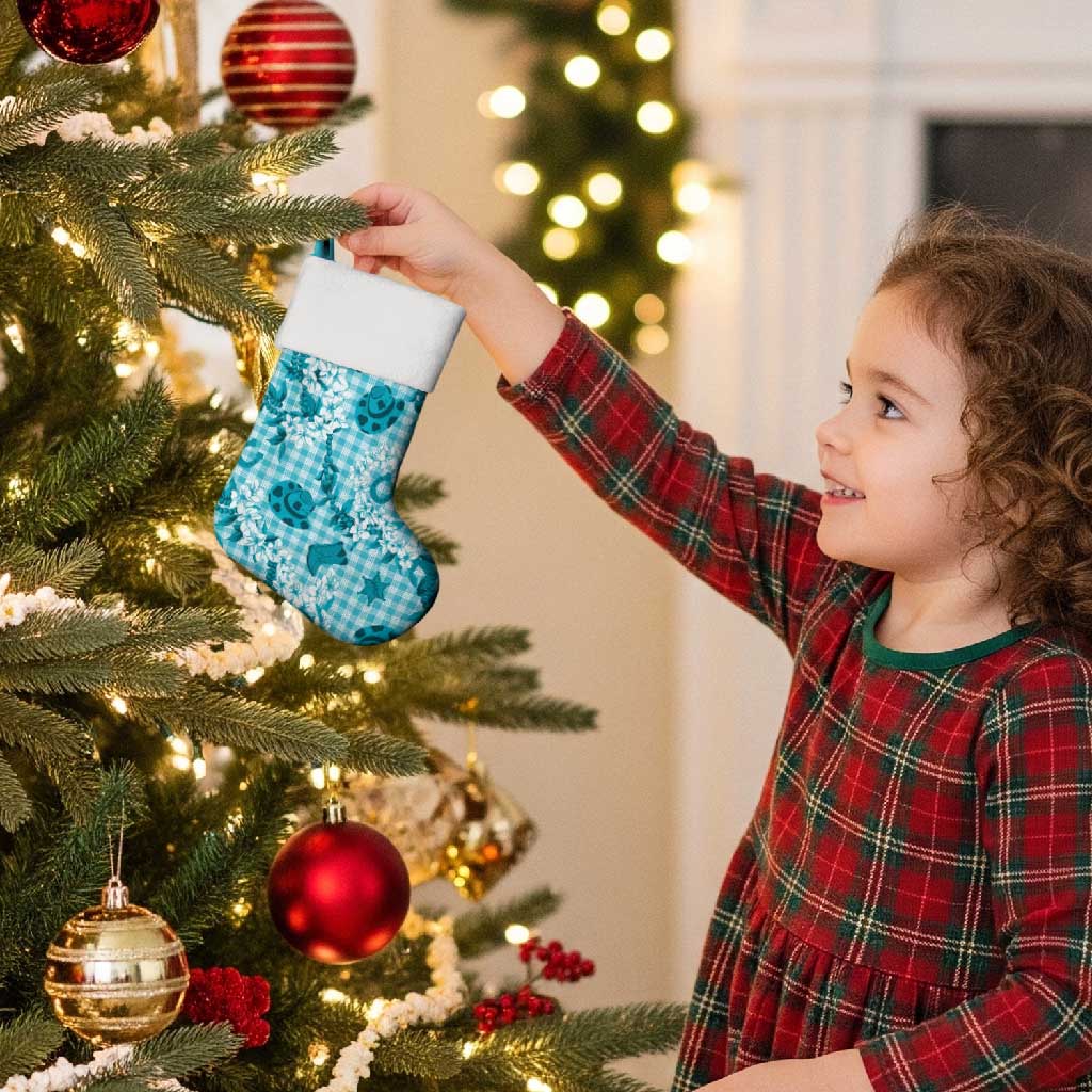 Mokihana Maile Ilima Leis Paniolo Palaka Christmas Stocking Hawaiian Polu Opa Spirit - Polynesian Pride