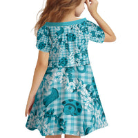 Mokihana Maile Ilima Leis Paniolo Palaka Family Matching Off Shoulder Maxi Dress and Hawaiian Shirt Hawaiian Polu Opa Spirit - Polynesian Pride