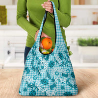 Mokihana Maile Ilima Leis Paniolo Palaka Grocery Bag Hawaiian Polu Opa Spirit - Polynesian Pride